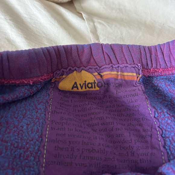 Aviator Nation sweatpants!! Purple with lightning bolts. - Picture 3 of 3